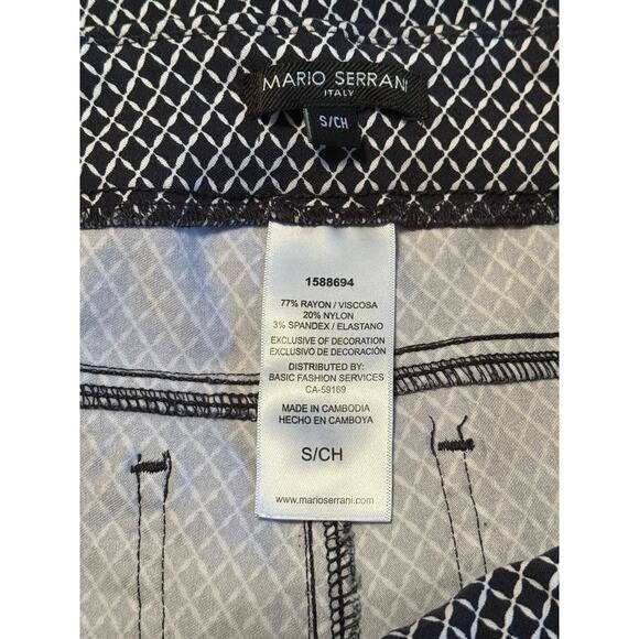 Mario Serrani Pull-On Ankle Length Pants, Size S - Picture 4 of 4